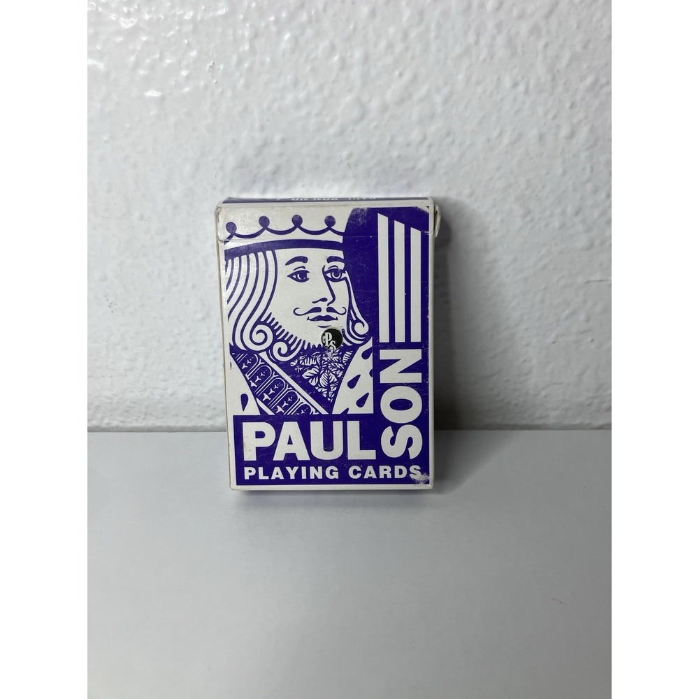 Vintage PAULSON Linen Finish Casino Playing Cards Retired 2004